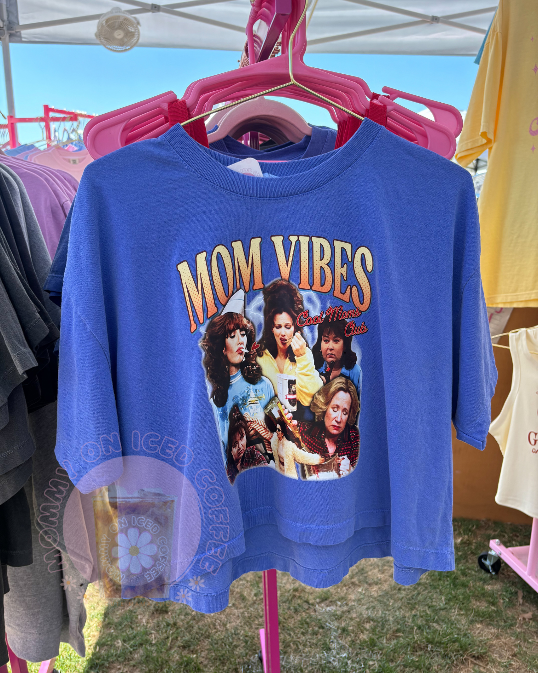 TV Moms blue midi tee