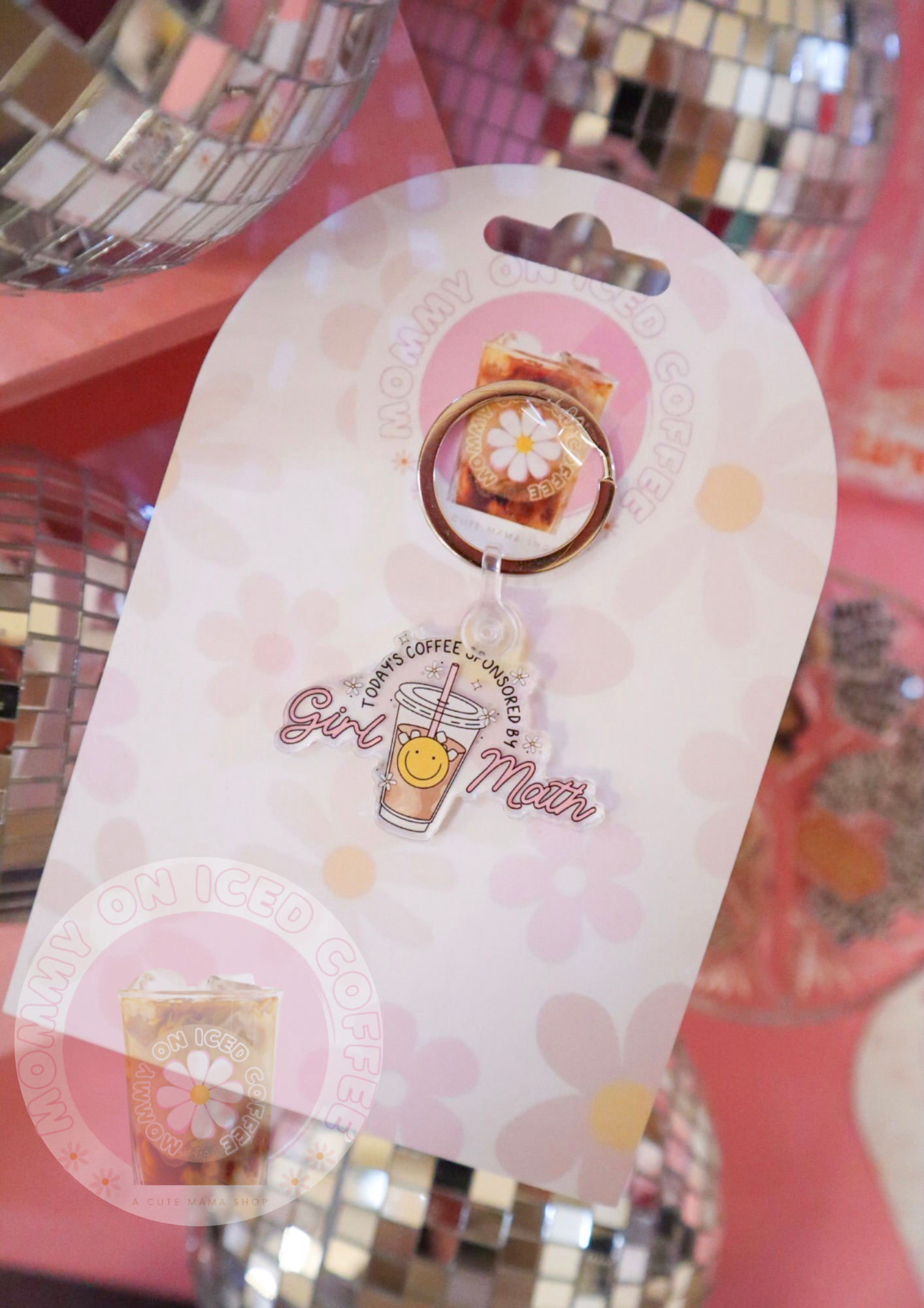 GIRL MATH acrylic keychain