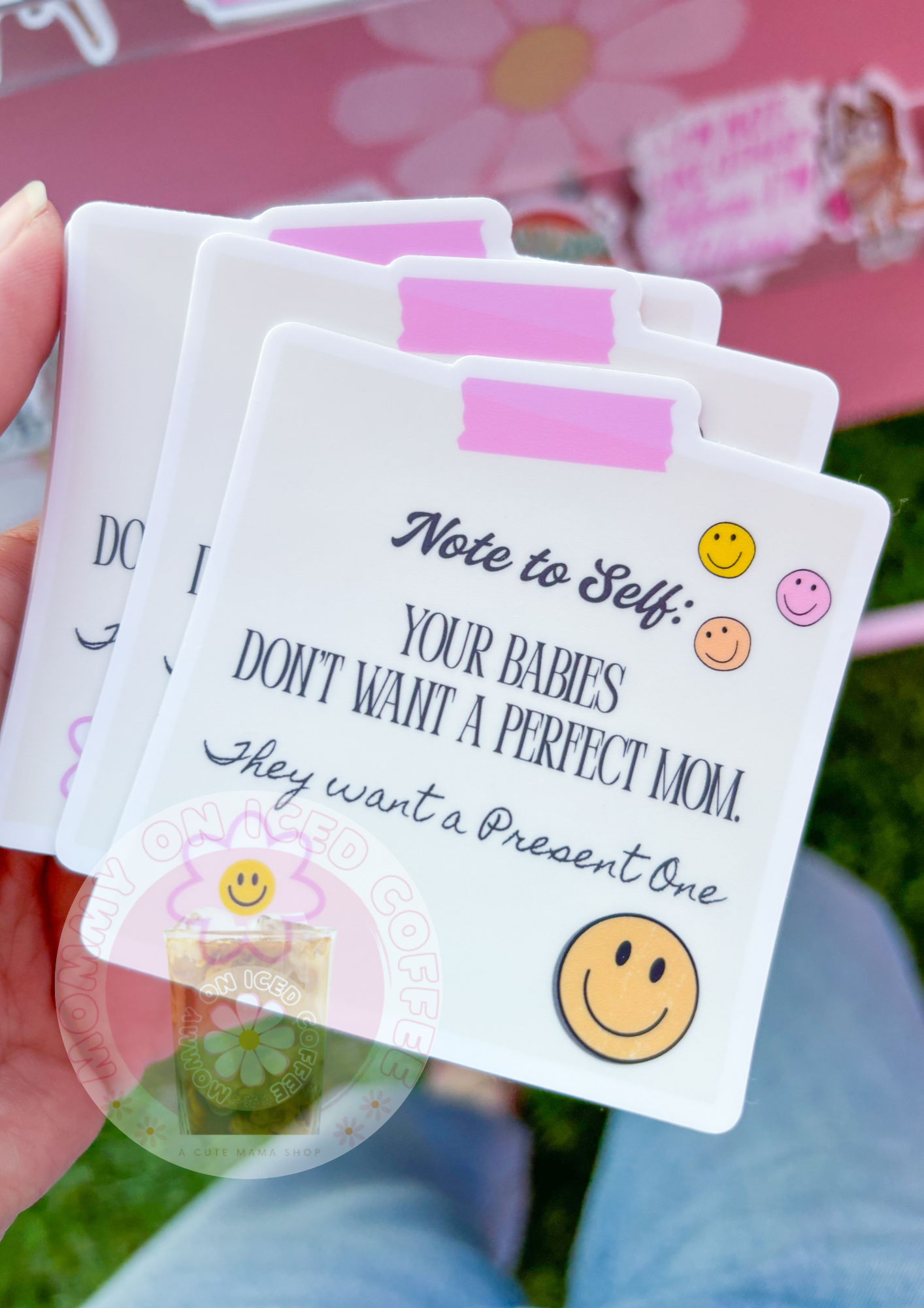 NOTE TO SELF present / perfect sticker