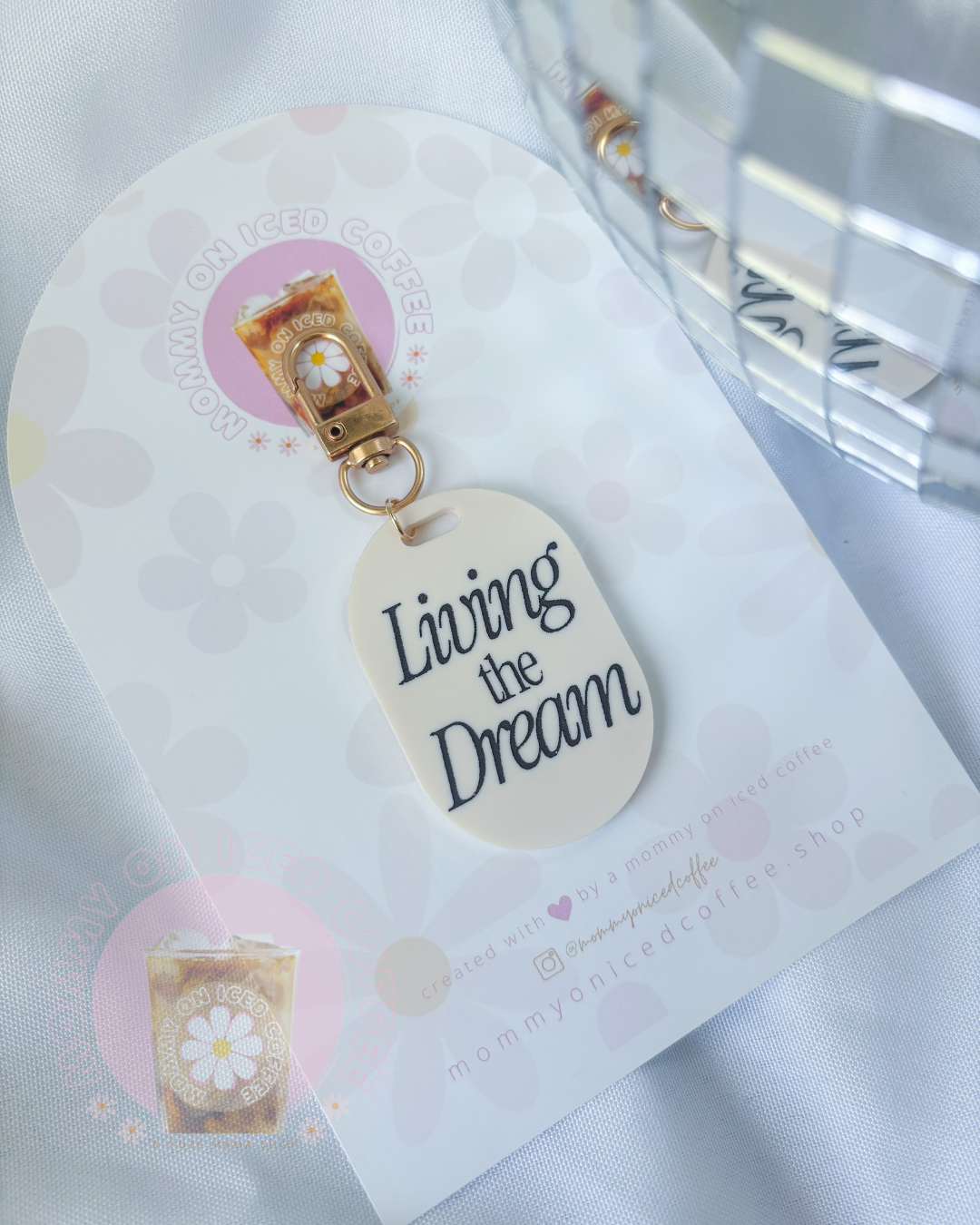 Living the Dream keychain