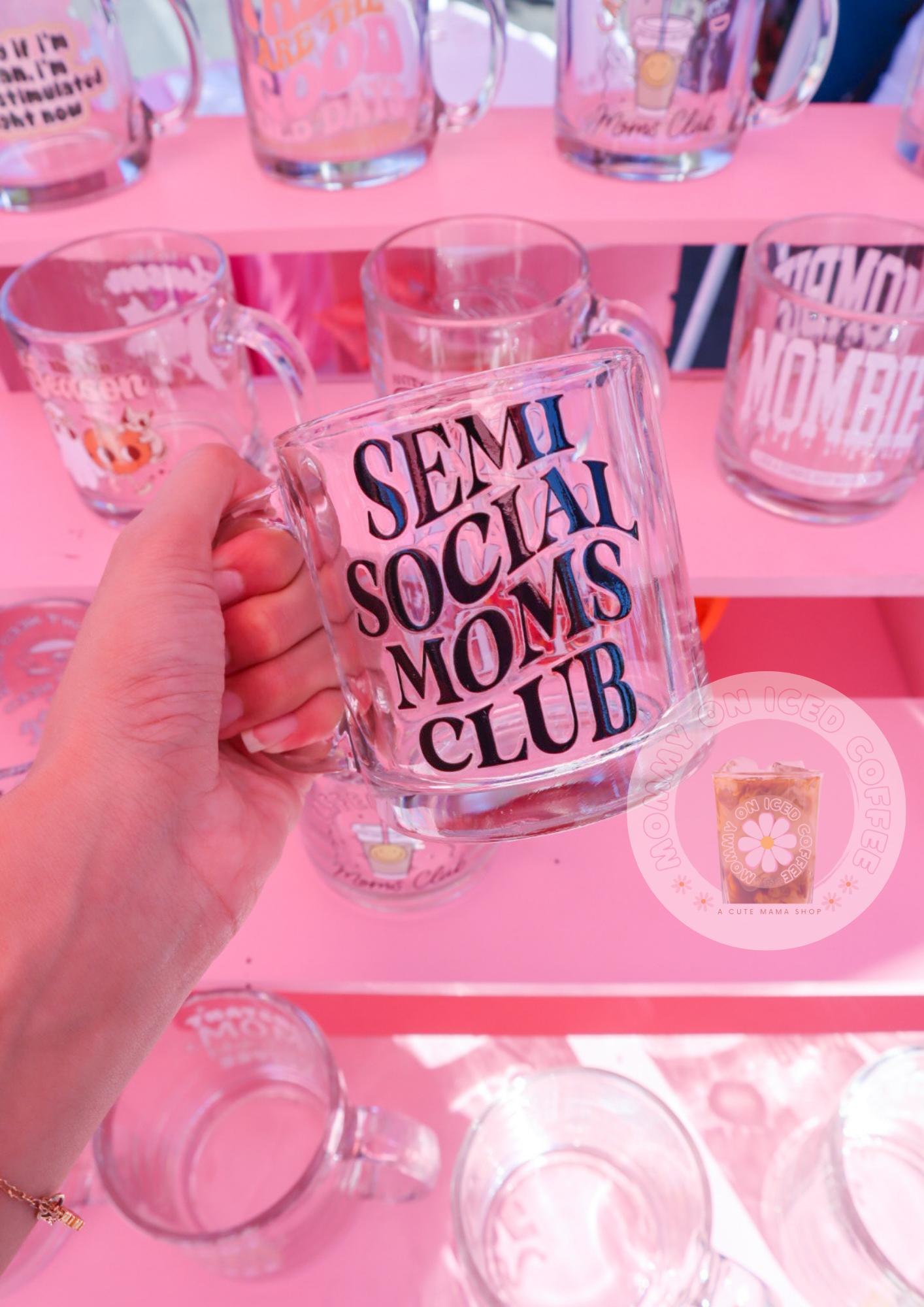 SEMI SOCIAL MOMS CLUB mug
