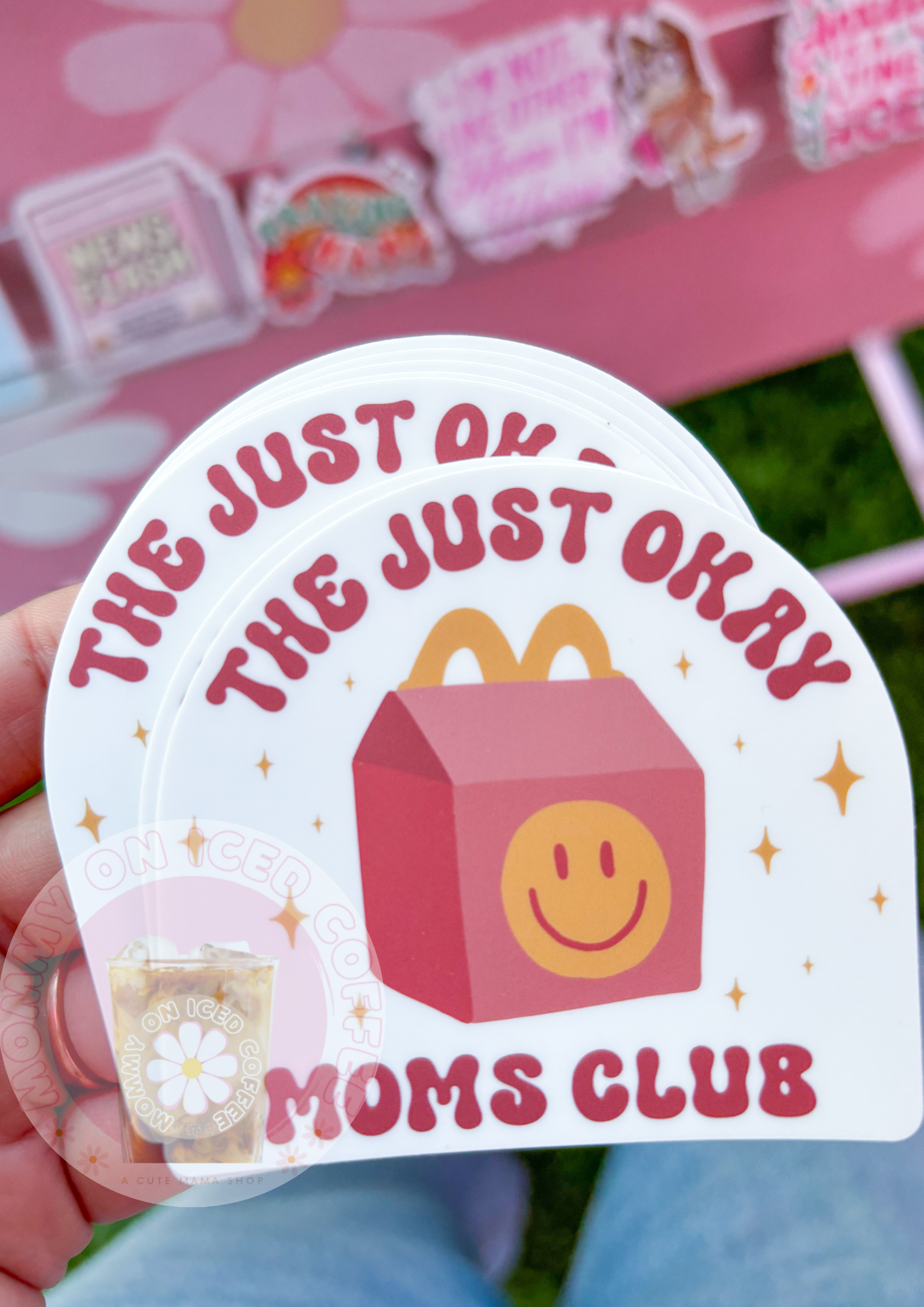 OKAY MOMS CLUB sticker