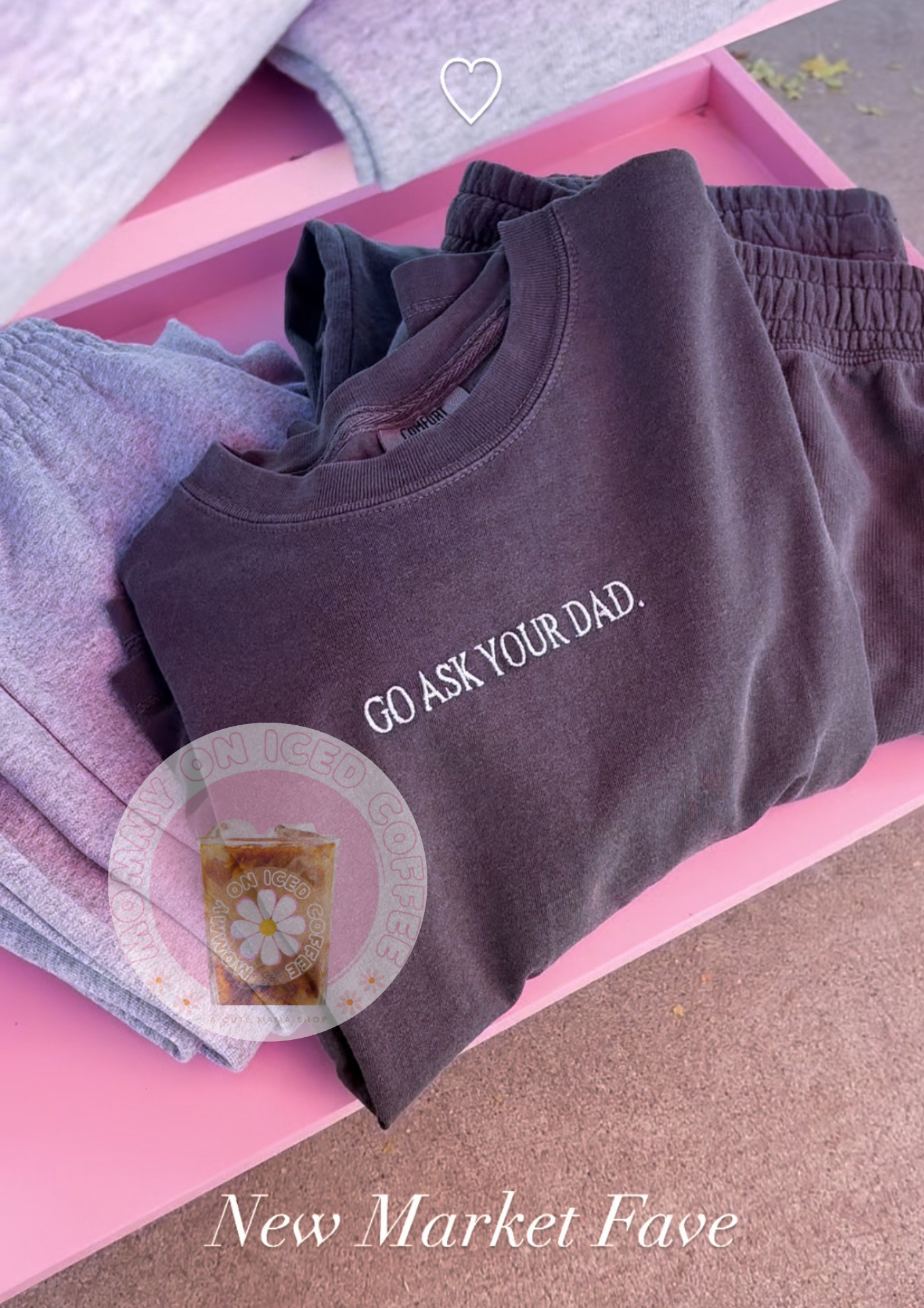 GO ASK YOUR DAD embroidered tee