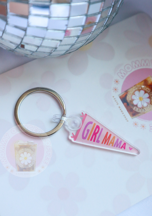 GIRL MOM acrylic keychain