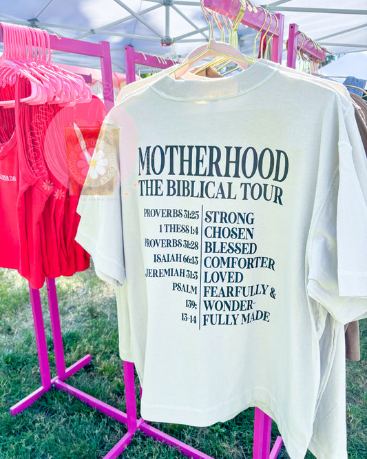 Motherhood the Bib Tour tee