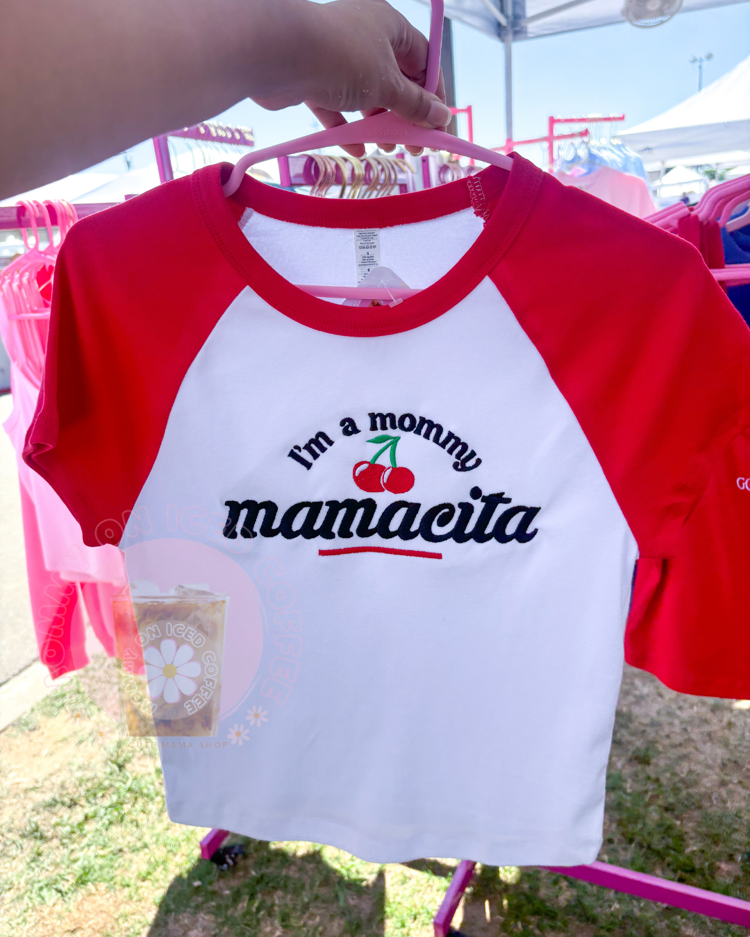 Mamacita two toned tee