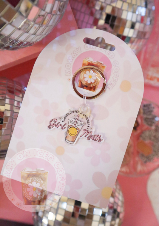 GIRL MATH acrylic keychain