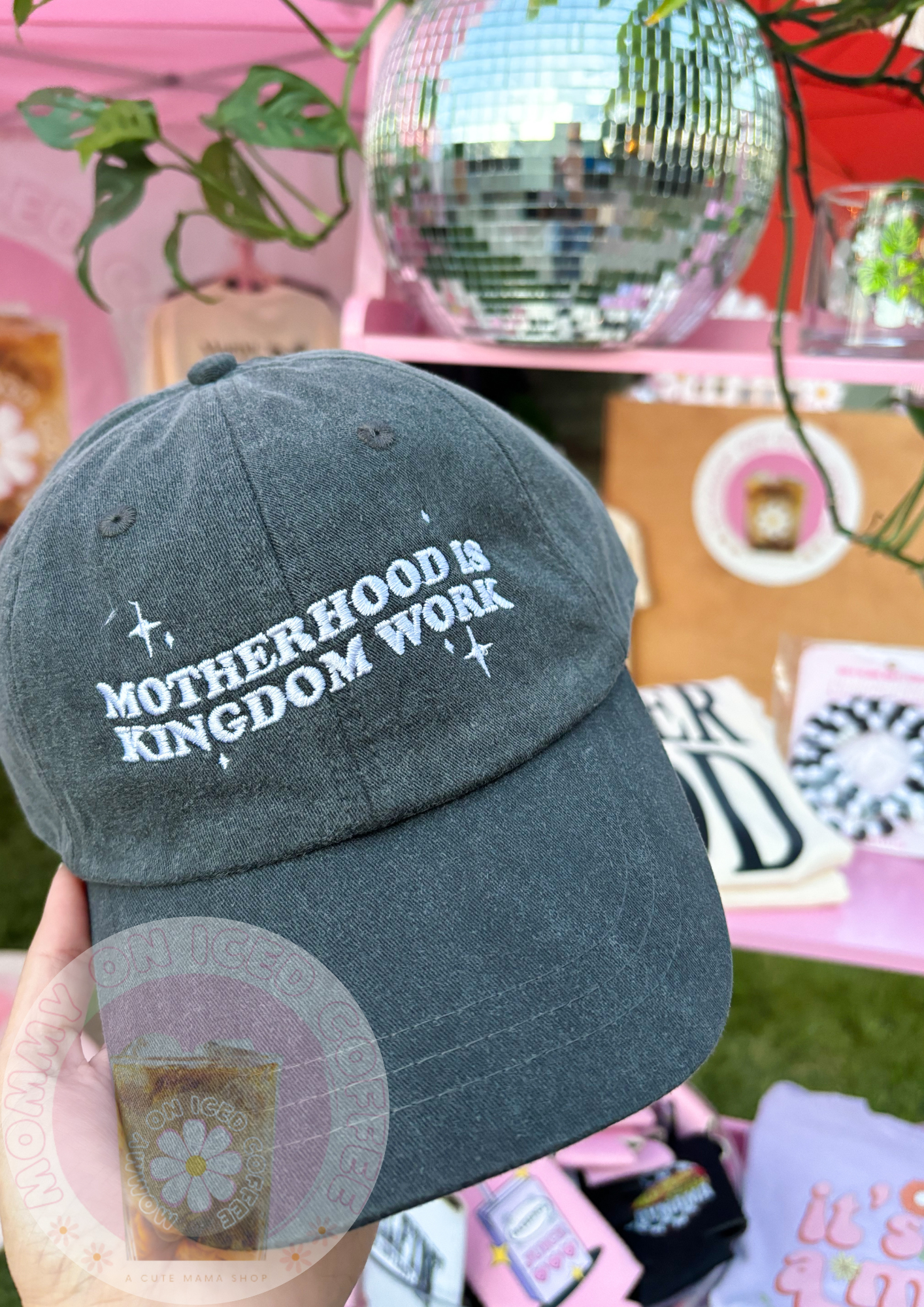 MOTHERHOOD IS KINGDOM WORK mama hat