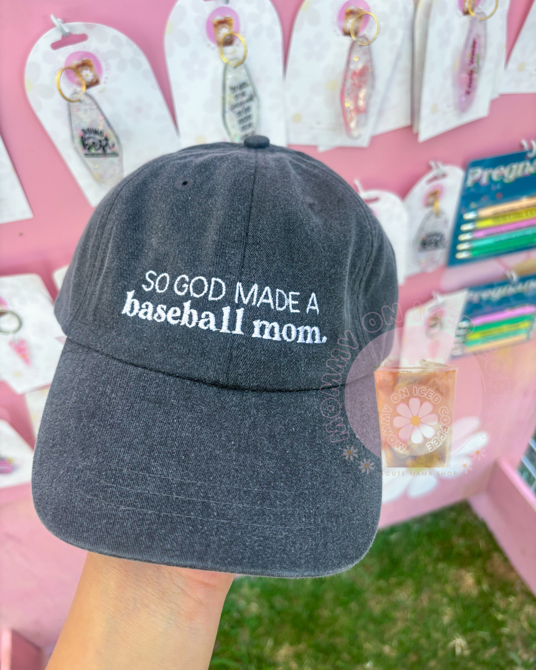 So God Made a Baseball Mom hat