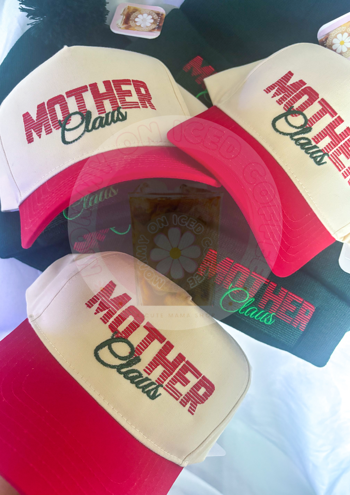 MOTHER CLAUS two tone hat