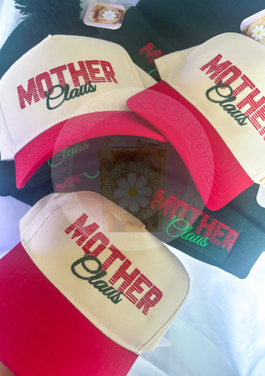 MOTHER CLAUS two tone hat